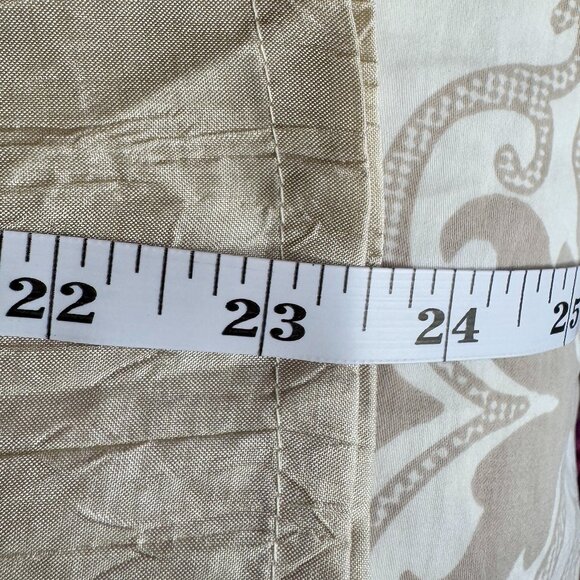 Vintage 80s Beige Crinkle Buttoned Shirt and Pants Set - Picture 10 of 13